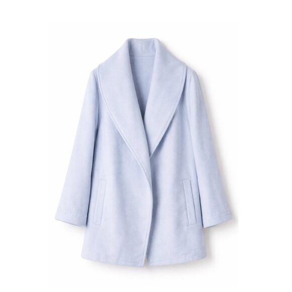 Banana Republic Jackets & Blazers - Banana Republic Davenport Blue Women's Shawl Collar Cape Coat - S